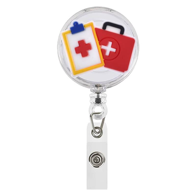 1pc Health Care Retractable Badge Reel Clips for Nurse Doctor Hospital Medical Workers Kawaii Business Card Holder Accessories