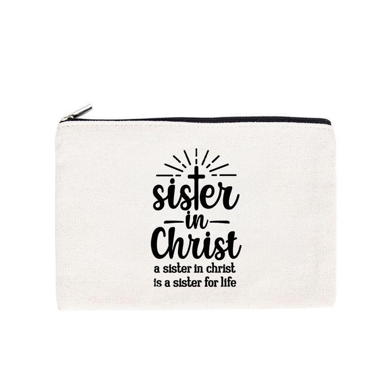 Colorful Canvas Coin Purse: Zippered Stationery, Pen & Cosmetic Storage Bag
