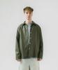 DREAMWORLD [Leather] Long Sleeve Shirt Olive_01