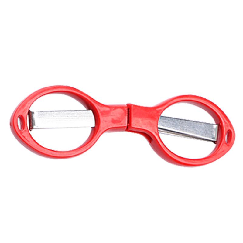 Multifunction 8 Words Fold Scissors Plastic Handle Stainless Steel Student Stationery Handmade Crafts Kids Diy Tool