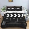 Luxury New 3D Print Movie Film Clap Board Patterns Bedding Set,Duvet Cover Bed Set Quilt Cover Pillowcase,King Queen Bedding Set