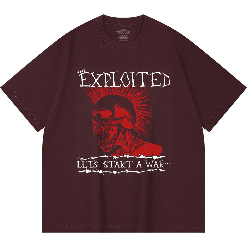 T-shirt Heavy Metal 100% Cotone 230 Gsm Stampa Band Rock Musica Popolare Unisex T-shirt Pesante in Cotone