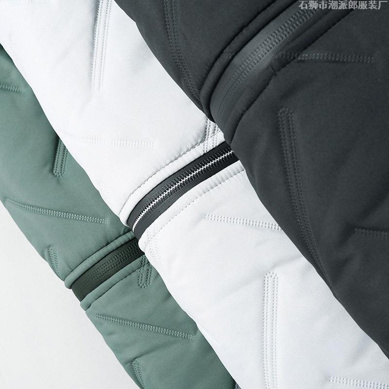 Winter Baseball Collar Padded Coat Men's Thickened Warm Loose Padded Jacket Jacket Pressed Cotton Is Often Available In Stock