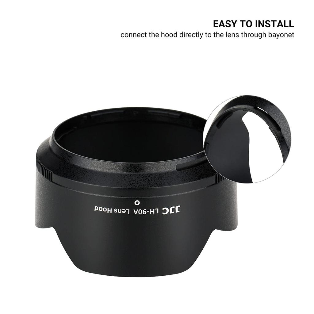 JJC Reversible Lens Nikon for Nikon Nikkor Z 50mm S Specs Nikkor Z DX VR Compatible with Nikon Z50II and Hood, HB-90A Compatible, F1.8 & 50-250mm