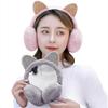 Boys Girls Fur Earmuffs Cute Football Design Winter Fluffy Thermal Ear Warmers Handband Cold Weather Earplugs Comfortable Fashion Cartoon Ear Muffs Pr