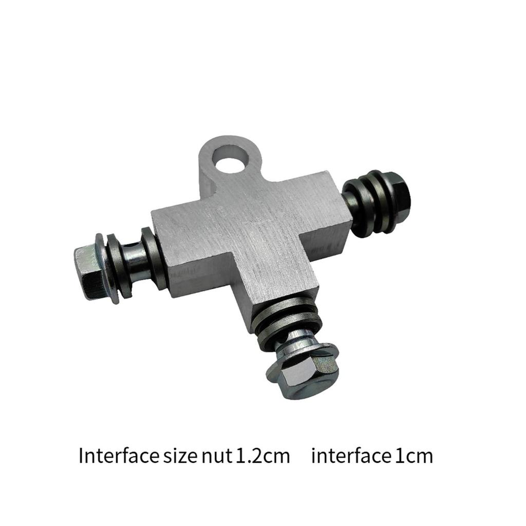 Hydraulic Brake Oil Line Tee M10 T Shape Brake Line Tee Car Brake Tee Beach Kart Brake Hose 3 Way Connector 10mm Hose Connector