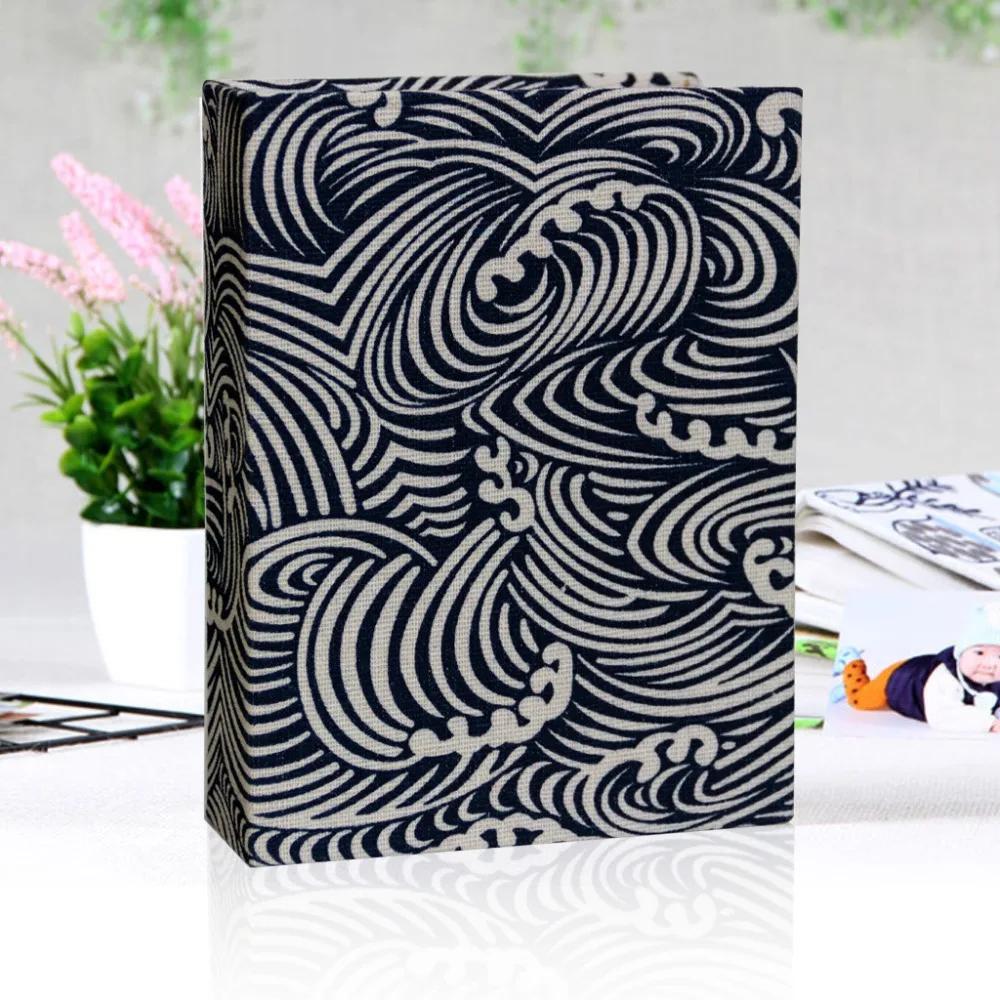 100 Pockets Photo Album 4x6 Photos Linen Cover Slip-in Picture Albums DIY Writable Small Scrapbook Album Children Growth