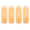 PATIKIL Retractable with Plastic for Orange 4-Pack Erasers, Slide-Type Eraser, Push-Pull Type, Cute, Soft, Large, Case, Sketching, Painting, Artists,