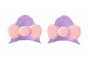 Electric Vehicle & Motorcycle Helmet Decoration Stickers - Cute Cat & Bear Ears, Bow Design