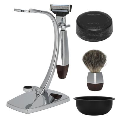 5PCSSet Manual Men Shaving Kit 100g Soap Razor Shave Brush Bowl Stand Holder