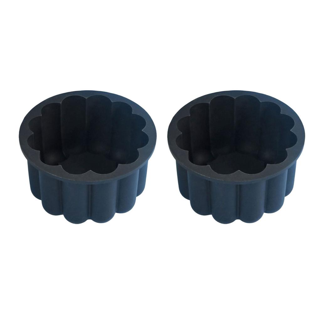 2pcs Flower Petal Chocolate Baking Mould Food Grade Silicone Mousse Cake Molds for Family Gatherings and Celebration