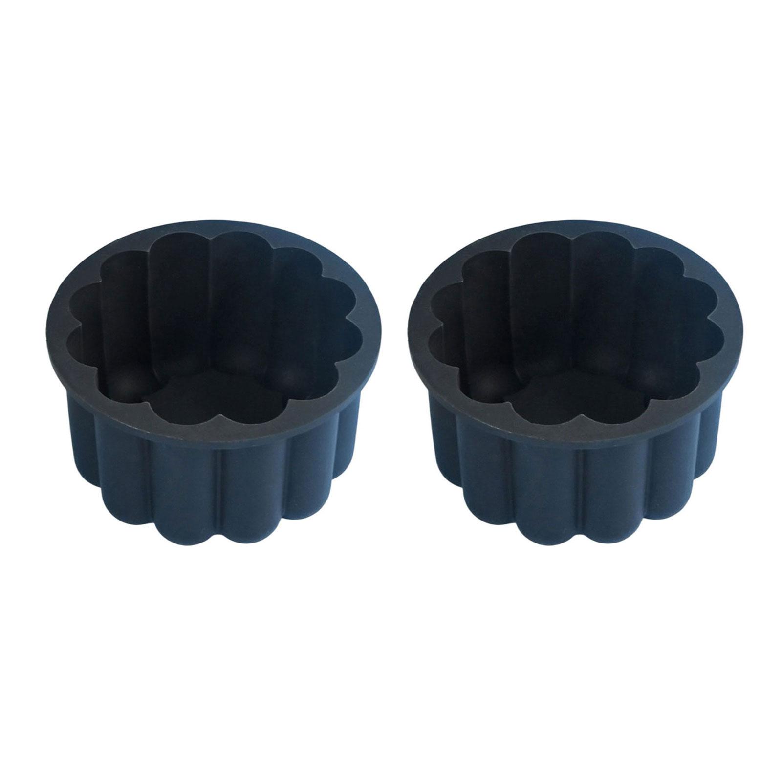 

2 шт. Силиконовая форма для шоколада, устойчивая к высоким температурам, форма для муссового торта в виде лепестков цветка, аксессуары для выпечки десертов чёрный