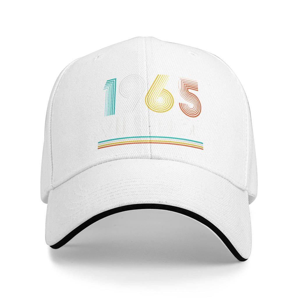 Vintage 1965 Birthday Retro 60th Sun Baseball Cap Summer Male Print Trucker Hat Sunscreen Retro Running Hippie Baseball Caps