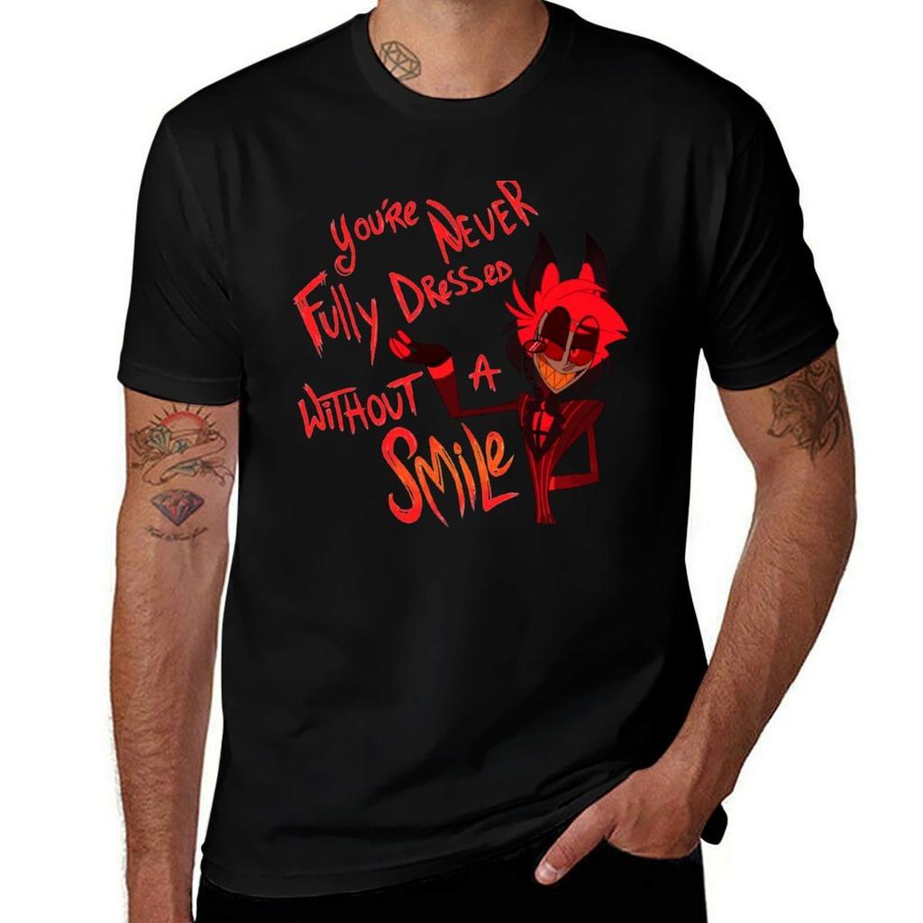 You're Never Fully Dressed Without a Smile T-Shirt Simple Graphic Design T-Shirt