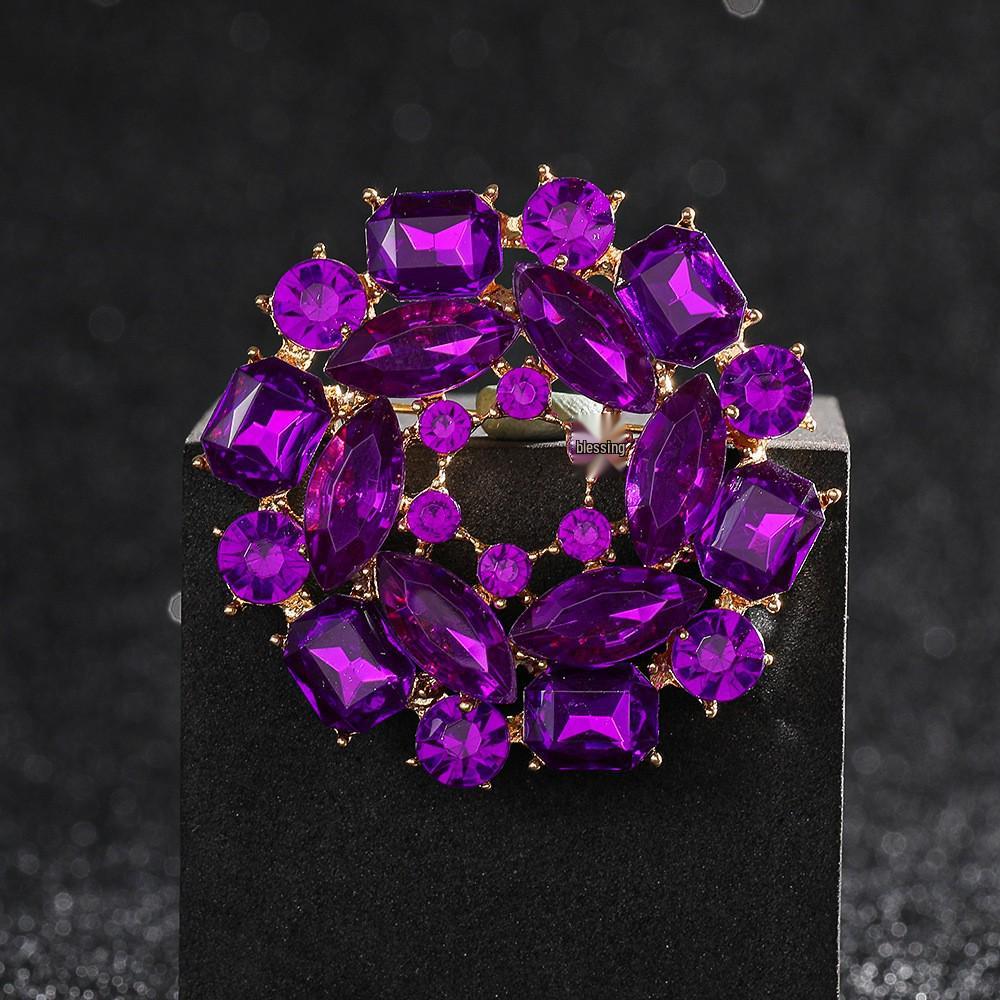 High-End Pearl & Rhinestone Butterfly Brooch for Women's Fashion Suits and Scarves