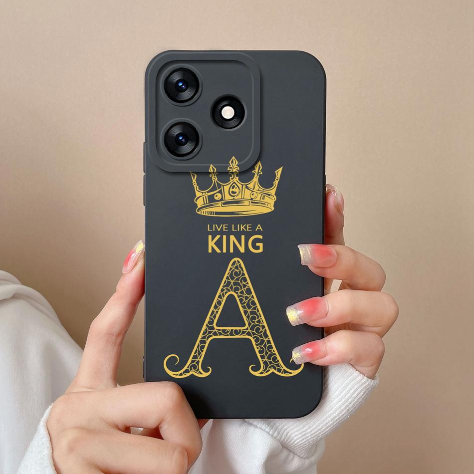 For Tecno Spark 10 4G 5G 10Pro 10C Case Couple Letter Upgrade Full Protection Liquid Silicone Cover For Tecno Spark10 10 Pro C