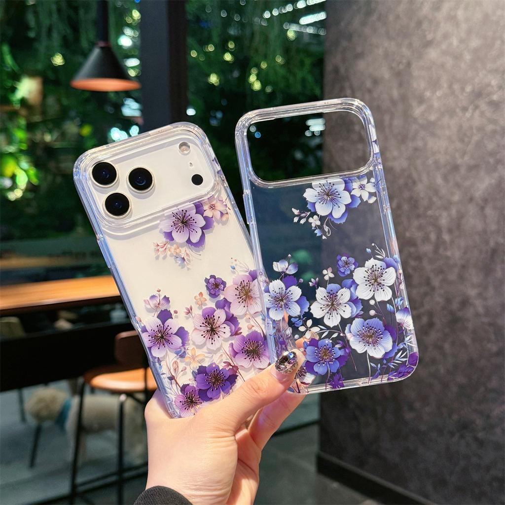 Yuese Garden for IPhone 16E Phone Case for Apple 15promax High Transparency Creative Anti Drop 14 Protective Cover