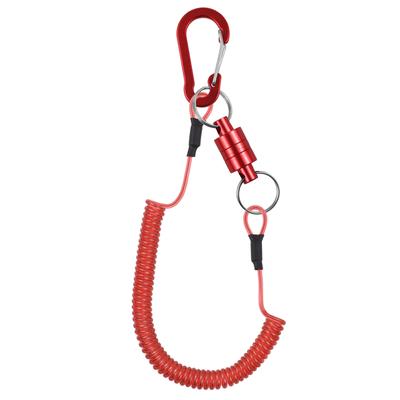Karabina Klipsli Alet İpi Bungee Kabloları Sinek Balıkçılığı için Güçlü Manyetik Net Serbest Bırakma