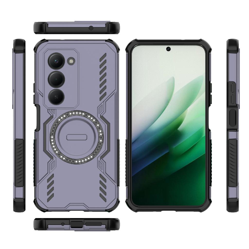 Für Xiaomi Redmi 15 5G (Global) (169mm) Magnetische Hülle Schmetterlings-Rüstung Hohl Wärmeableitung PC + TPU Handyhülle