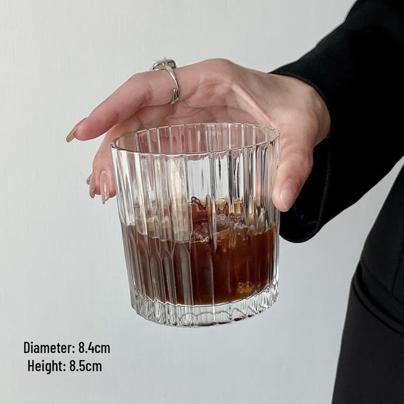 Qianxing Vertical Stripe Glass Cups (Set of 10)