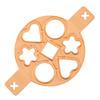 Silicone Egg Pancake Ring Pancake Maker Mold 7-Cavity Egg Cooker Ring for Kitchen Nonstick Easy Flip Breakfast Tool
