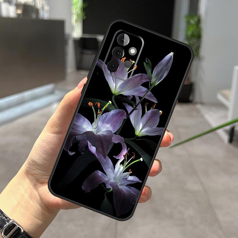 Lily Flowers Case For Samsung Galaxy A32 A12 A22 A52 A35 A26 A16 A05 A55 A15 A54 A34 A14 A56 A36 A13 A53
