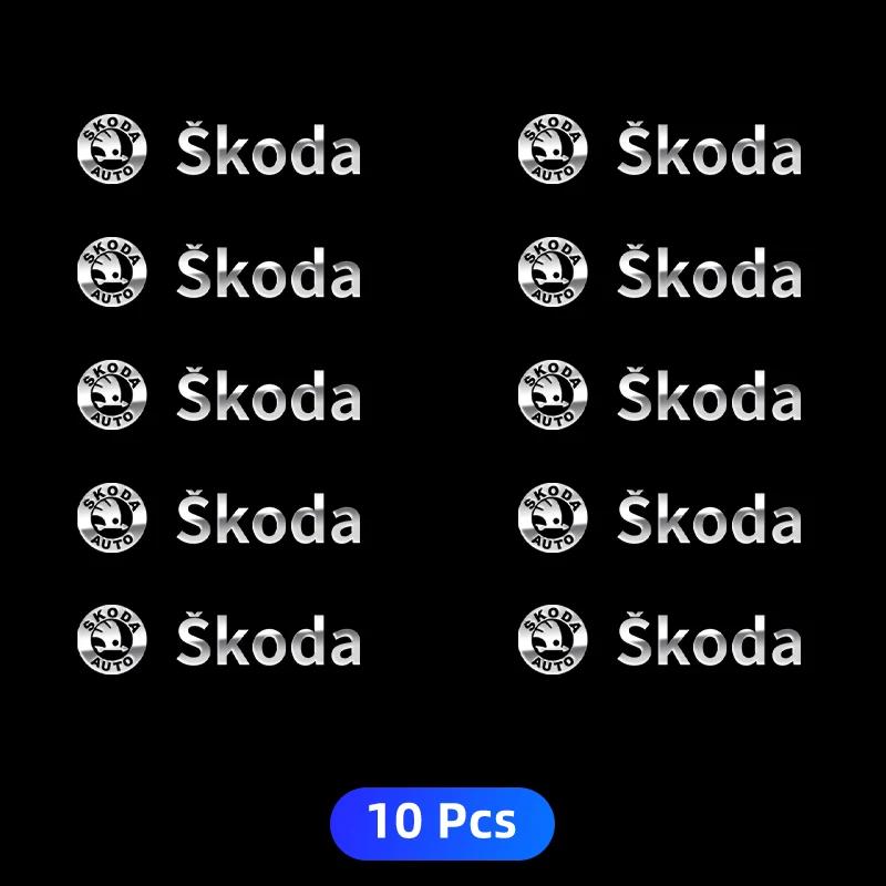 2025 New 3D Metal Car Logo Decorative Stickers Creative For Skoda Octavia MK2 MK1 2 3 A5 A7 A8 Fabia Karoq Superb Rapid Kamiq Sc
