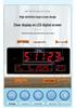 Large Wall-Mounted Digital LED English Calendar Clock with Temperature Display