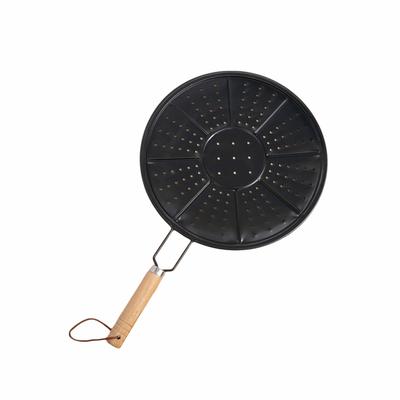 Stainless Steel Heat Diffuser Plate Wooden Handle Anti Slip Induction Adapter Plate Pot Holder Pizza Spatula