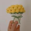 Hand-knitted Rose Bouquet Coasters Round Flower Platemat  Home Dining Table Decor