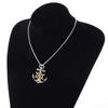 Vintage Retro Anchor Wheel Boat Ship Pendant Necklace Chain Unisex Men Women Fashion Gothic Amulet Talisman Jewelry Party Gift