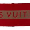 LOUIS VUITTON M71295 LV logo Monogram pattern cashmere Echarpe Baroda Scarf Red cashmere Women Used