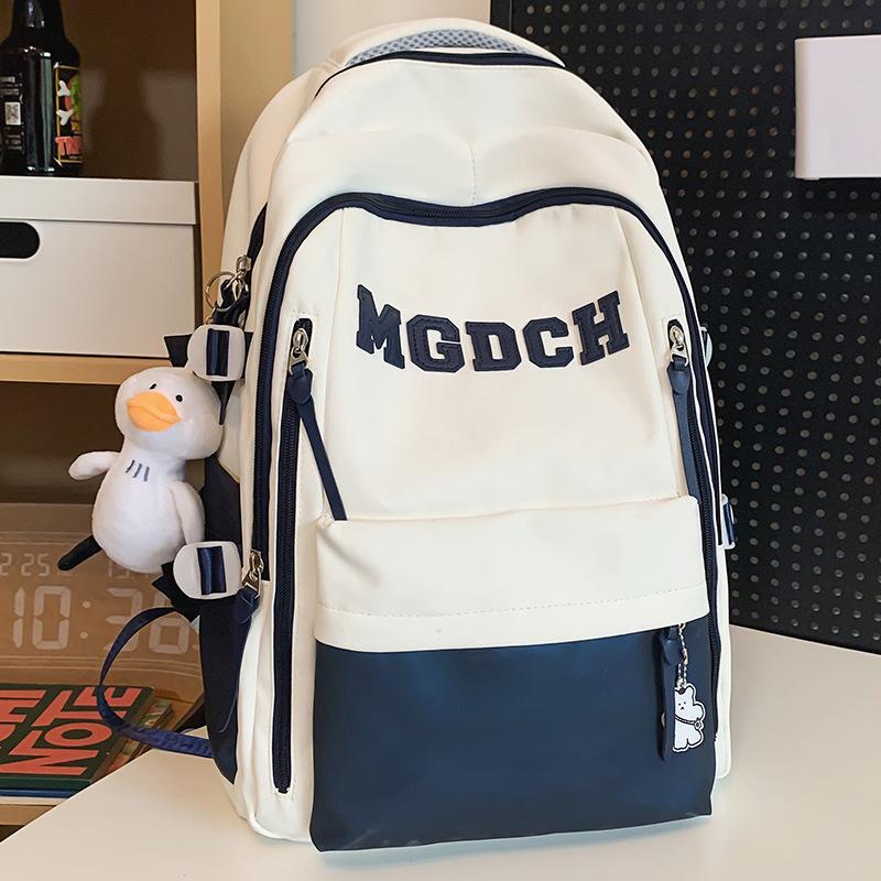 School Bag Children Primary School Girls Burgundy Junior High School Backpack Middle School Student College Student Backpack