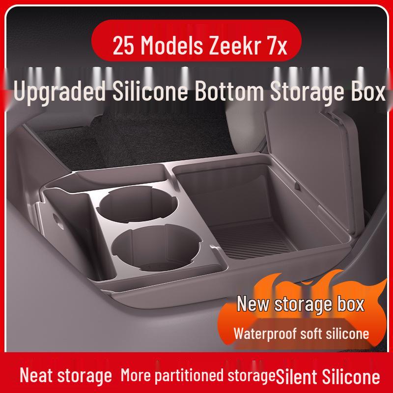 Zeekr 7X Silicone Storage Box for Center Console Glasses and Accessories