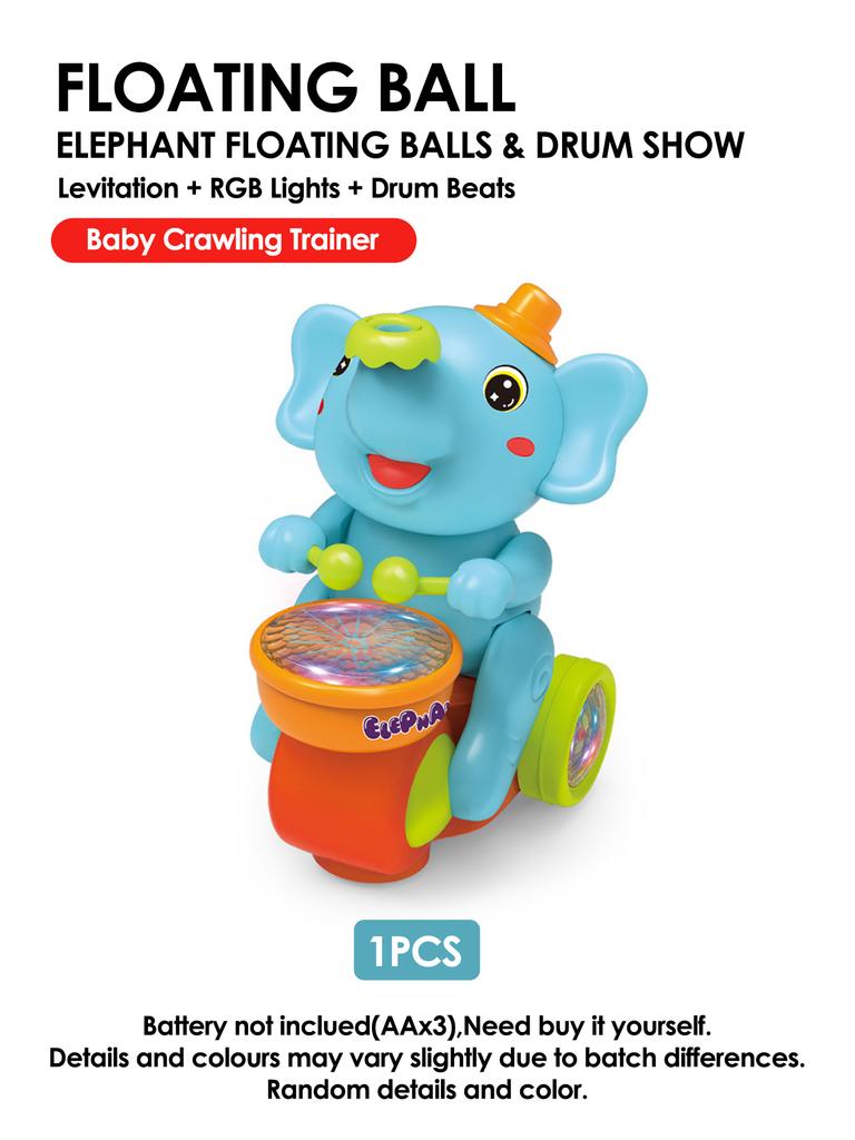 1pc Humorous Elephant Toy carElectronic Suspended Blowing Ball Pet Playthings Featuring Sound Light Designed for Boys Girls Xmas Present