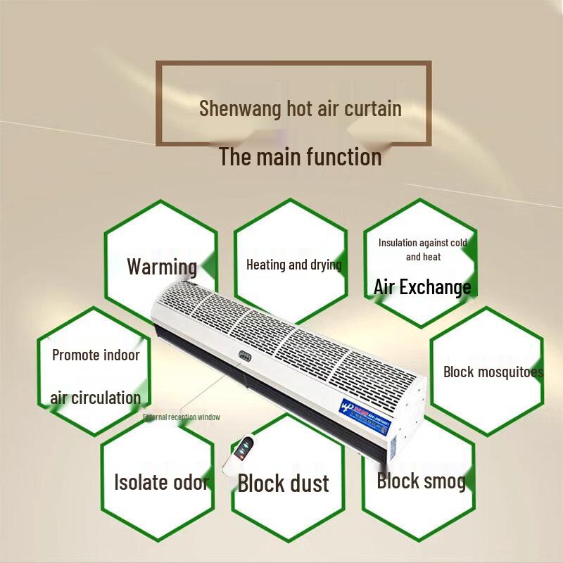 Shenwang Electric Cross-flow Remote Control Air Curtain