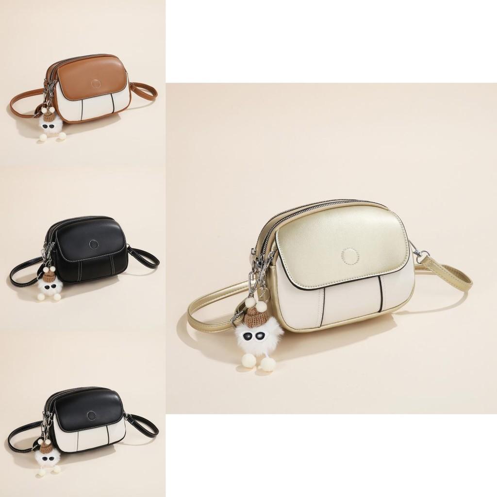 Stylish 2024 Autumn Color Block Handbag Chic Small Shoulder Crossbody Bag