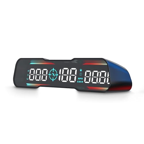 

Car HUD Head-Up Display, Automotive HUD, Newly designed speedometer, displays speed, time, mileage, etc. Switchable between MPH and KM/H units, with s
