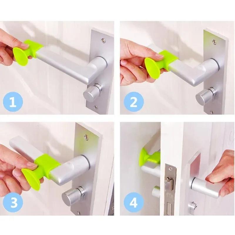 1 Pc After Wall Thickening Mute Sucker Rubber Handle Lock Protective Pad Protection Home Decoration Accessories