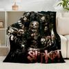 1PZ Coperta in Flanella Collage Banda Musicale Rock Metal Regalo, Adatta Sia per Uomini Che per Donne, Morbida Ideale per Letti e Divano, Regalo di Compleanno o Natale