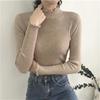 Women's Ruffle Half High Neck Long Sleeve Sweater - Early Spring & Autumn Style