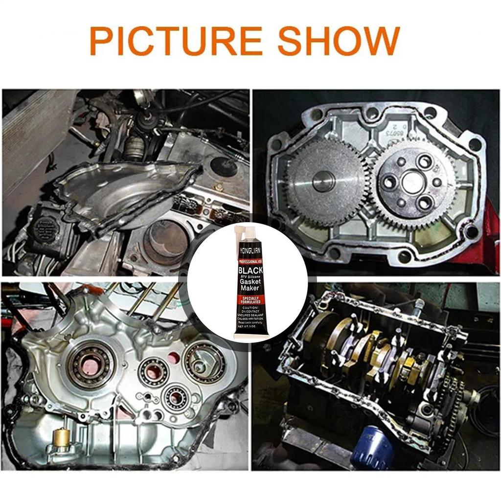 Engine Sealant, Engine Gasket Sealant, High Temperature and Waterproof Performance! Resistant Liquid Gasket