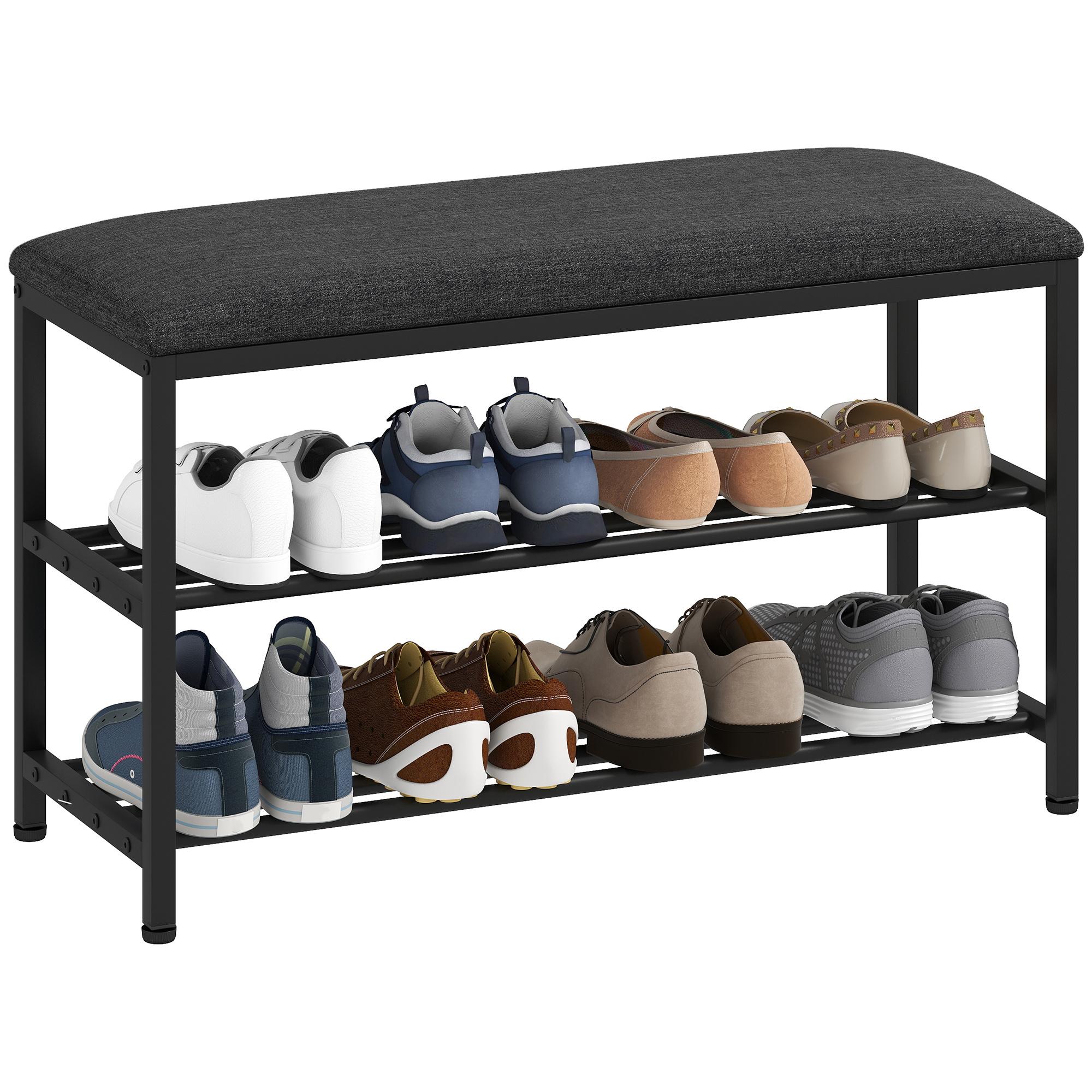 Shoe bench with seat surface, bench