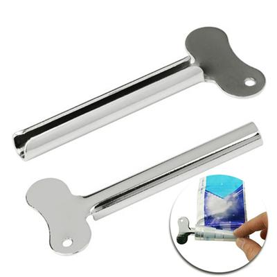 Zahnpasta-Quetscher, kompakt, rostfrei, Edelstahl, Universal-Zahnpasta-Roller, Schlüssel-Haushaltsbedarf
