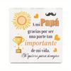 1pc Spanish Acrylic Sign Table Decor, A mi Papa gracias por ser una parte tan importante de mi vida, Desktop Decoration for Home Farmhouse Living Room