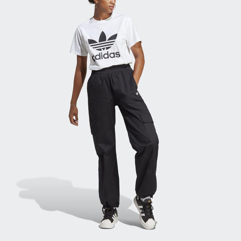 adidas Dámske tričko s potlačou loga Originals Trefoil Biele IB7420