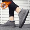 Men's Shoes Winter Velvet Warm Cotton Shoes Men's Snow Boots Thickened One Pedal Martin Short Boots