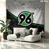 Hannover 96 Custom Name Wall Tapestry Aesthetic Wall Hanging Printed Fabric Blanket Decorative Tapestries for Bedroom Living Room Home Decor