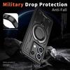 For Xiaomi Poco X6 5G Case Compatible with MagSafe Military Protection PC+TPU Kickstand Phone Cover