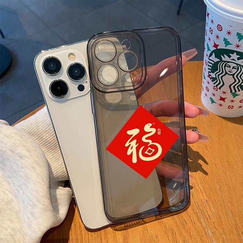 New Year's Fu Character Is Suitable for Xiaomi Mi 15pro Women's 14 Mobile Phone Case, Transparent Redmi K70 Anti-drop 60 Niche Note13